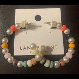 NWT Lane Bryant brand new bead hoop earrings